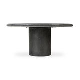 Featuring Bonnie Textured Black Concrete Coffee Table by Four Hands at Amethyst Home. A cylindrical pedestal base delivers a touch of softness to a a heavily textured tabletop of slate-like concrete.Collection: ChandlerColors: Textured Black ConcreteMaterials: Concrete Weight: 72.75 lbs. Amethyst Home provides interior design, new home construction design consulting, vintage area rugs, and lighting in the Washington metro area.