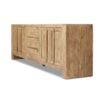 Featuring Briarbrook Distressed Light Sideboard by Four Hands at Amethyst Home. A large, waterfall-style sideboard inspired by Chinese antiques is made from solid pine with a light, distressed finish and butterfly joint connections. Rear cutouts for cord management.Overall Dimensions: 18"W x 94"L x 30"H
Collection: WellsColors: Distressed Light PineMateria. Amethyst Home provides interior design, new home construction design consulting, vintage area rugs, and lighting in the Alpharetta metro area.