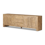 Featuring Briarbrook Distressed Light Sideboard by Four Hands at Amethyst Home. A large, waterfall-style sideboard inspired by Chinese antiques is made from solid pine with a light, distressed finish and butterfly joint connections. Rear cutouts for cord management.Overall Dimensions: 18"W x 94"L x 30"H
Collection: WellsColors: Distressed Light PineMaterials: S. Amethyst Home provides interior design, new home construction design consulting, vintage area rugs, and lighting in the Omaha metro area.