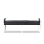 Featuring Brickel Heirloom Black Dining Backless Bench by Four Hands at Amethyst Home. Black top-grain leather steals the show in this sleek, simple bench. Sourced from one of the oldest family-owned tanneries in Italy's Bassano del Grappa, heirloom leather is salvaged and processed from upcycled hides featuring an abundance of natural markings, scars and c. Amethyst Home provides interior design, new home construction design consulting, vintage area rugs, and lighting in the San Diego metro area.