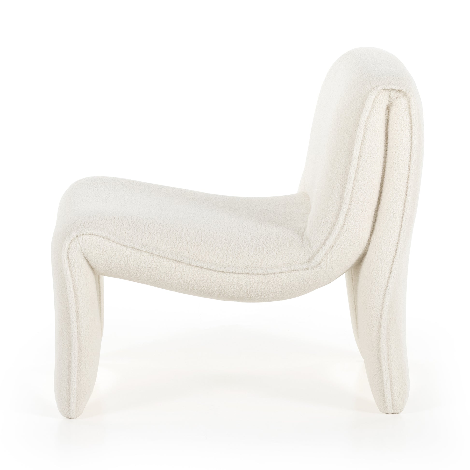 Fashion and function meet to create one inviting seat. The fluid lines of this chair are right on trend. And a micro shearling performance fabric , which happens to be liquid-repellent, adds an extra layer of softness and durability. Amethyst Home provides interior design services, furniture, rugs, and lighting in the Miami metro area.
