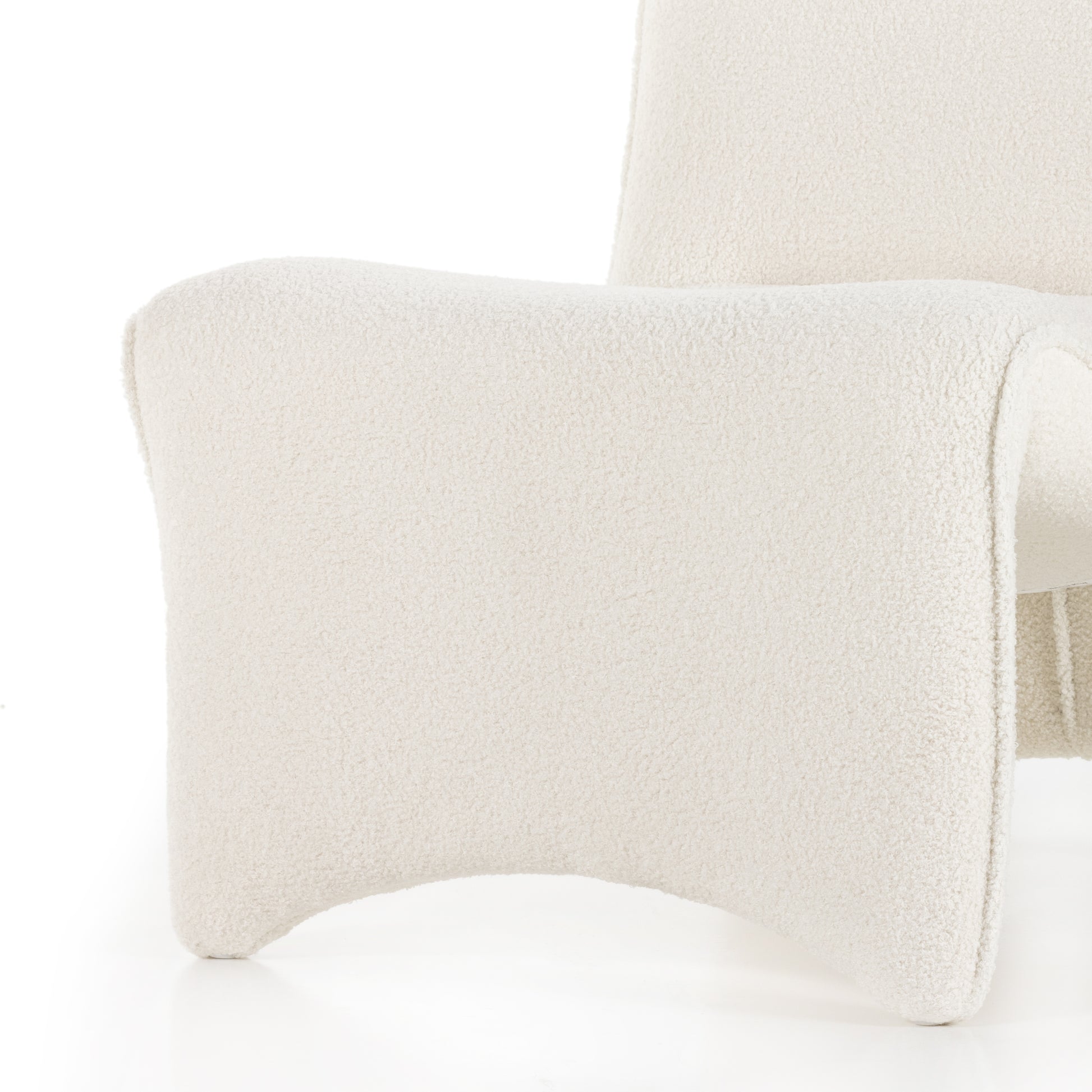 Fashion and function meet to create one inviting seat. The fluid lines of this chair are right on trend. And a micro shearling performance fabric , which happens to be liquid-repellent, adds an extra layer of softness and durability. Amethyst Home provides interior design services, furniture, rugs, and lighting in the Des Moines metro area.