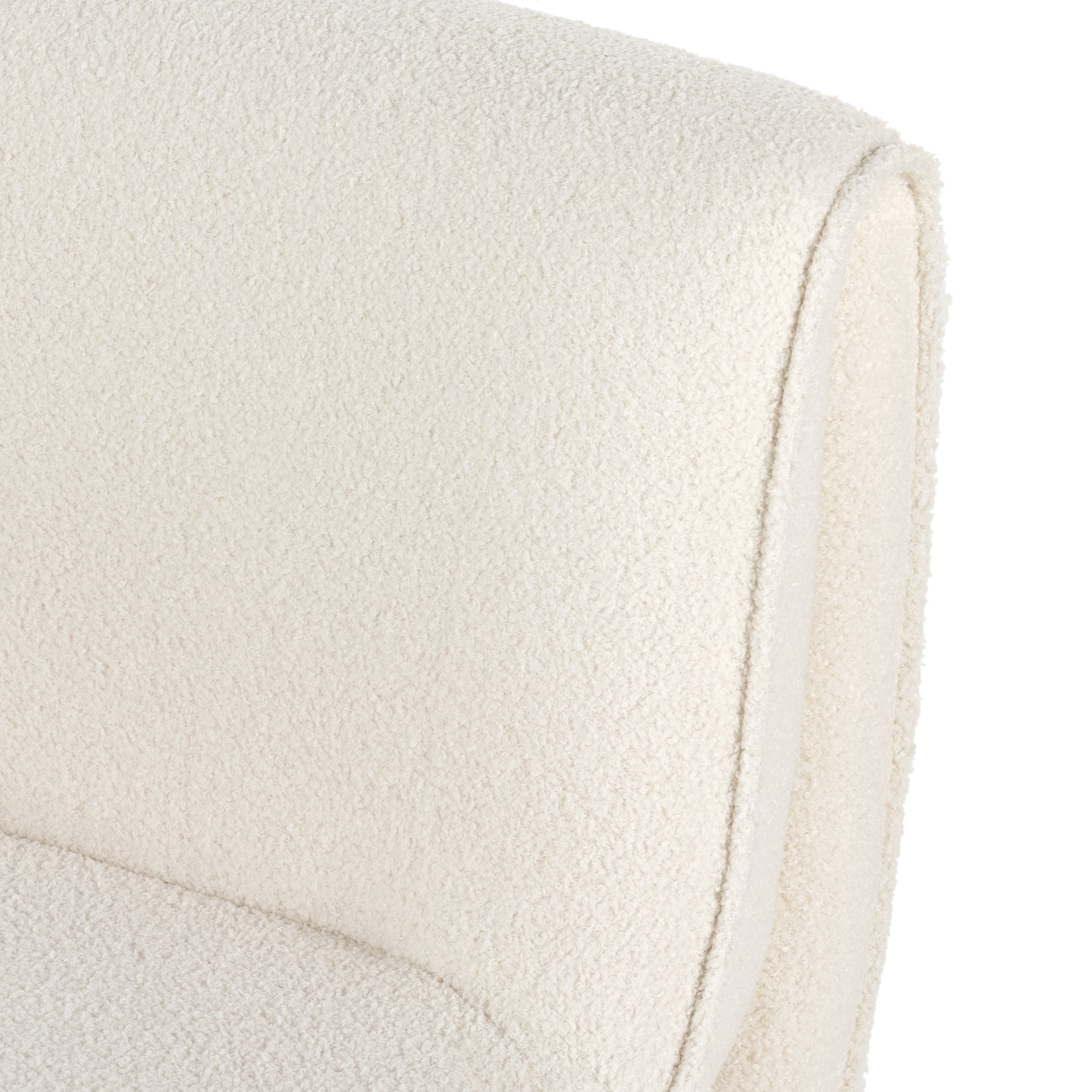 Fashion and function meet to create one inviting seat. The fluid lines of this chair are right on trend. And a micro shearling performance fabric , which happens to be liquid-repellent, adds an extra layer of softness and durability. Amethyst Home provides interior design services, furniture, rugs, and lighting in the Monterey metro area.