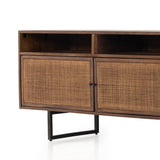 Featuring Carmel Brown Wash Media Console by Four Hands at Amethyst Home. no descriptionOverall Dimensions: 65"W x 18"L x 24"