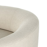Pristinely upholstered in a cozy, chunky high-performance fabric, soft pill shaping speaks to the grand Parisian inspiration behind this unique statement chaise, with cross-base stretchers and splayed legs of black stainless steel. Performance fabrics are specially created to withstand spills, stains, high traffic and wear, ensuring long-term comfort and unmatched durability. Amethyst Home provides interior design, new construction, custom furniture, and area rugs in the Portland metro area.