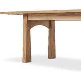 Featuring Clanton Aged Light Pine Dining Table by Four Hands at Amethyst Home. Made from light-finished pine, tapered legs and thick stretchers speak to the Swedish inspiration behind this 10-person dining table. Arched base cutouts soften a clean rectangular tabletop.Overall Dimensions: 42"W x 96"L x 30"HCollection: CordellaColors: Aged Light PineMaterials:. Amethyst Home provides interior design, new home construction design consulting, vintage area rugs, and lighting in the Monterey metro area.