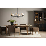 Featuring Clanton Aged Light Pine Dining Table by Four Hands at Amethyst Home. Made from light-finished pine, tapered legs and thick stretchers speak to the Swedish inspiration behind this 10-person dining table. Arched base cutouts soften a clean rectangular tabletop.Overall Dimensions: 42"W x 96"L x 30"HCollection: CordellaColors: Aged Light PineMaterials. Amethyst Home provides interior design, new home construction design consulting, vintage area rugs, and lighting in the Park City metro area.