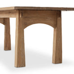 Featuring Clanton Aged Light Pine Dining Table by Four Hands at Amethyst Home. Made from light-finished pine, tapered legs and thick stretchers speak to the Swedish inspiration behind this 10-person dining table. Arched base cutouts soften a clean rectangular tabletop.Overall Dimensions: 42"W x 96"L x 30"HCollection: CordellaColors: Aged Light PineMaterial. Amethyst Home provides interior design, new home construction design consulting, vintage area rugs, and lighting in the Washington metro area.