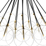 Featuring Cloud Black Cord Burnished Brass Chandelier by Four Hands at Amethyst Home. Clear glass bulbs dangle for a statement-making centerpiece. Each globe is individually blown, shaped and sculpted by hand through a one-hour process. Brass and glass are 98% recyclable. Designed and sustainably crafted in Poland by Schwung.
Overall Dimensions : 47.00"w x. Amethyst Home provides interior design, new home construction design consulting, vintage area rugs, and lighting in the Alpharetta metro area.