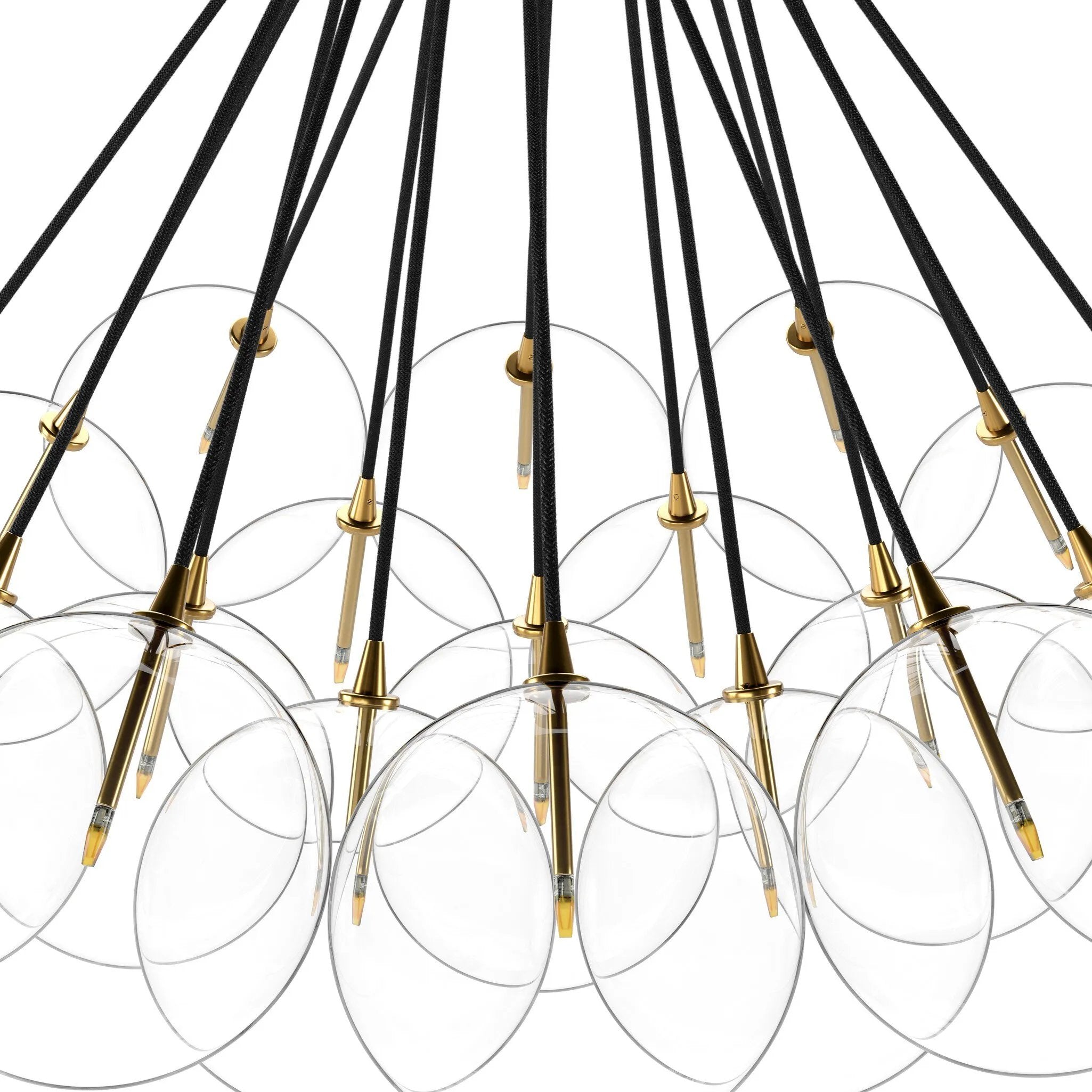 Featuring Cloud Black Cord Burnished Brass Chandelier by Four Hands at Amethyst Home. Clear glass bulbs dangle for a statement-making centerpiece. Each globe is individually blown, shaped and sculpted by hand through a one-hour process. Brass and glass are 98% recyclable. Designed and sustainably crafted in Poland by Schwung.
Overall Dimensions : 47.00"w x. Amethyst Home provides interior design, new home construction design consulting, vintage area rugs, and lighting in the Alpharetta metro area.