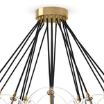 Featuring Cloud Black Cord Burnished Brass Chandelier by Four Hands at Amethyst Home. Clear glass bulbs dangle for a statement-making centerpiece. Each globe is individually blown, shaped and sculpted by hand through a one-hour process. Brass and glass are 98% recyclable. Designed and sustainably crafted in Poland by Schwung.
Overall Dimensions : 47.00"w x 47.. Amethyst Home provides interior design, new home construction design consulting, vintage area rugs, and lighting in the Austin metro area.
