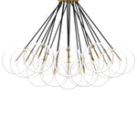 Featuring Cloud Black Cord Burnished Brass Chandelier by Four Hands at Amethyst Home. Clear glass bulbs dangle for a statement-making centerpiece. Each globe is individually blown, shaped and sculpted by hand through a one-hour process. Brass and glass are 98% recyclable. Designed and sustainably crafted in Poland by Schwung.
Overall Dimensions : 47.00"w x. Amethyst Home provides interior design, new home construction design consulting, vintage area rugs, and lighting in the Scottsdale metro area.
