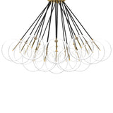 Featuring Cloud Black Cord Burnished Brass Chandelier by Four Hands at Amethyst Home. Clear glass bulbs dangle for a statement-making centerpiece. Each globe is individually blown, shaped and sculpted by hand through a one-hour process. Brass and glass are 98% recyclable. Designed and sustainably crafted in Poland by Schwung.
Overall Dimensions : 47.00"w x. Amethyst Home provides interior design, new home construction design consulting, vintage area rugs, and lighting in the Scottsdale metro area.