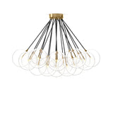 Featuring Cloud Black Cord Burnished Brass Chandelier by Four Hands at Amethyst Home. Clear glass bulbs dangle for a statement-making centerpiece. Each globe is individually blown, shaped and sculpted by hand through a one-hour process. Brass and glass are 98% recyclable. Designed and sustainably crafted in Poland by Schwung.
Overall Dimensions : 47.00"w x 47.0. Amethyst Home provides interior design, new home construction design consulting, vintage area rugs, and lighting in the Tampa metro area.