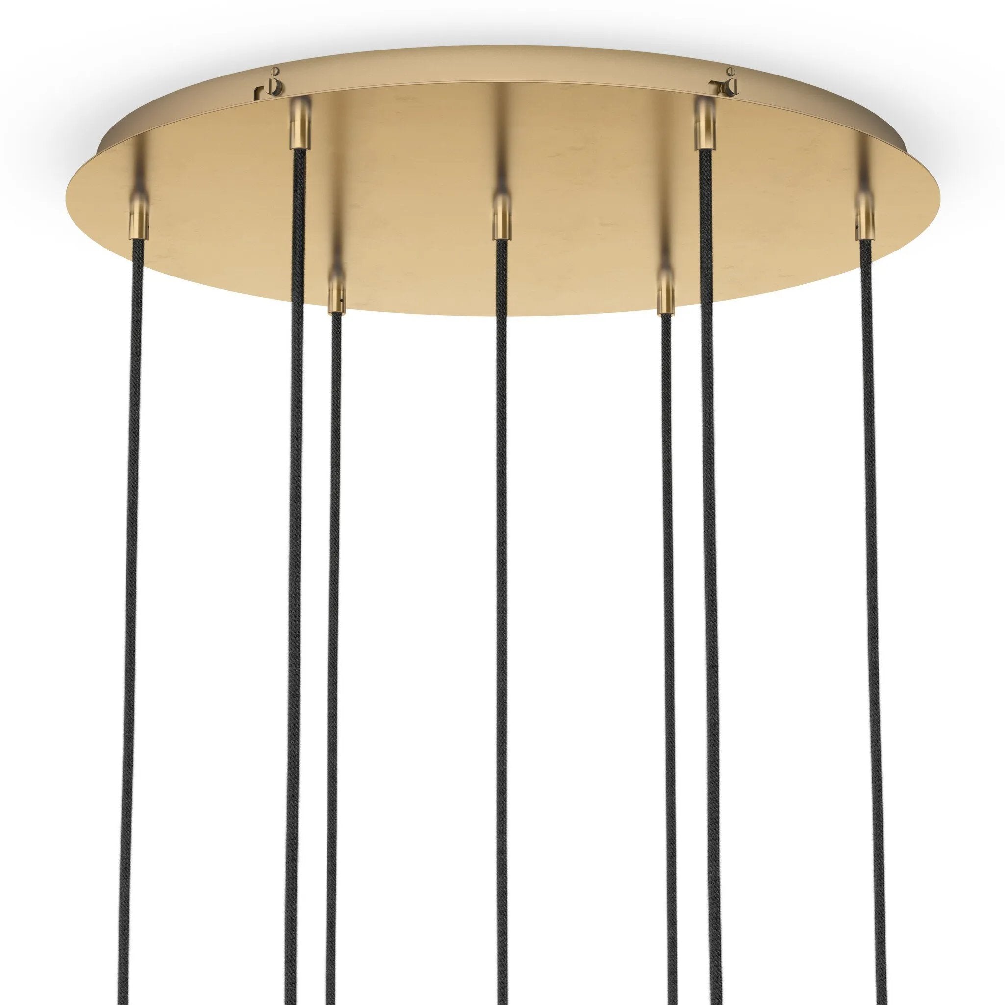 Featuring Cluster Black Cord 7 MIX Burnished Brass Chandelier by Four Hands at Amethyst Home. Clear glass spheres dangle at varying lengths for a stunning effect. Each globe is individually blown, shaped and sculpted by hand through a one-hour process. Brass and glass are 98% recyclable. Designed and sustainably crafted in Poland by Schwung.
Overall Dimensio. Amethyst Home provides interior design, new home construction design consulting, vintage area rugs, and lighting in the Monterey metro area.
