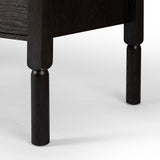 Featuring Concord Charcoal Oak Desk by Four Hands at Amethyst Home. Made from oak veneer with a deep charcoal finish, this executive-size desk delivers ultimate storage, including four drawers on one side plus six open cubbies on the other, granting the option to float-style in a room. Partially turned legs add a design-forward finishing touch.Overall Dimensions: 75"W x 30"L x. Amethyst Home provides interior design, new construction, custom furniture, and area rugs in the Laguna Beach metro area.