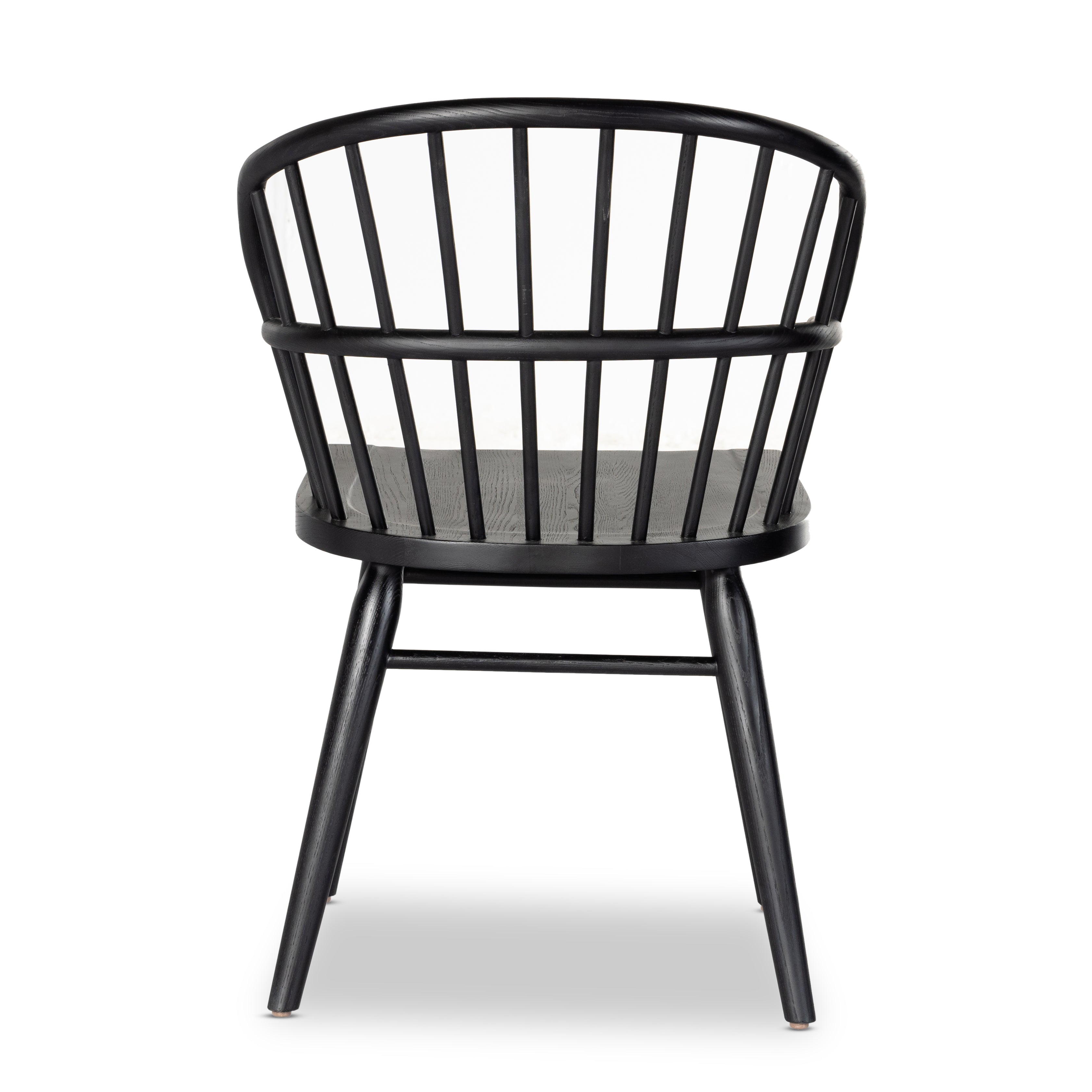 Featuring Connor Dining Chair by Four Hands at Amethyst Home. The classic Windsor, modernized. Seating of black-finished solid ash features a double-tiered back and finely sculpted frame.
Overall Dimensions: 24"W x 24"L x 35"HColors: Black AshMaterials: Solid AshWeight: 15.43Seat Depth: 18"Seat Height: 19.25"Arm Height from Floor: 25"Arm Height from Seat: 6"Seat Construction: Wooden Pl. Amethyst Home provides interior design, new construction, custom furniture and area rugs in the Miami metro area