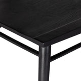 Featuring Connor Dining Chair by Four Hands at Amethyst Home. The classic Windsor, modernized. Seating of black-finished solid ash features a double-tiered back and finely sculpted frame.
Overall Dimensions: 24"W x 24"L x 35"HColors: Black AshMaterials: Solid AshWeight: 15.43Seat Depth: 18"Seat Height: 19.25"Arm Height from Floor: 25"Arm Height from Seat: 6"Seat Construction: Wooden. Amethyst Home provides interior design, new construction, custom furniture and area rugs in the Monterey metro area