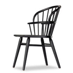 Featuring Connor Dining Chair by Four Hands at Amethyst Home. The classic Windsor, modernized. Seating of black-finished solid ash features a double-tiered back and finely sculpted frame.
Overall Dimensions: 24"W x 24"L x 35"HColors: Black AshMaterials: Solid AshWeight: 15.43Seat Depth: 18"Seat Height: 19.25"Arm Height from Floor: 25"Arm Height from Seat: 6"Seat Construction: W. Amethyst Home provides interior design, new construction, custom furniture and area rugs in the Winter Garden metro area
