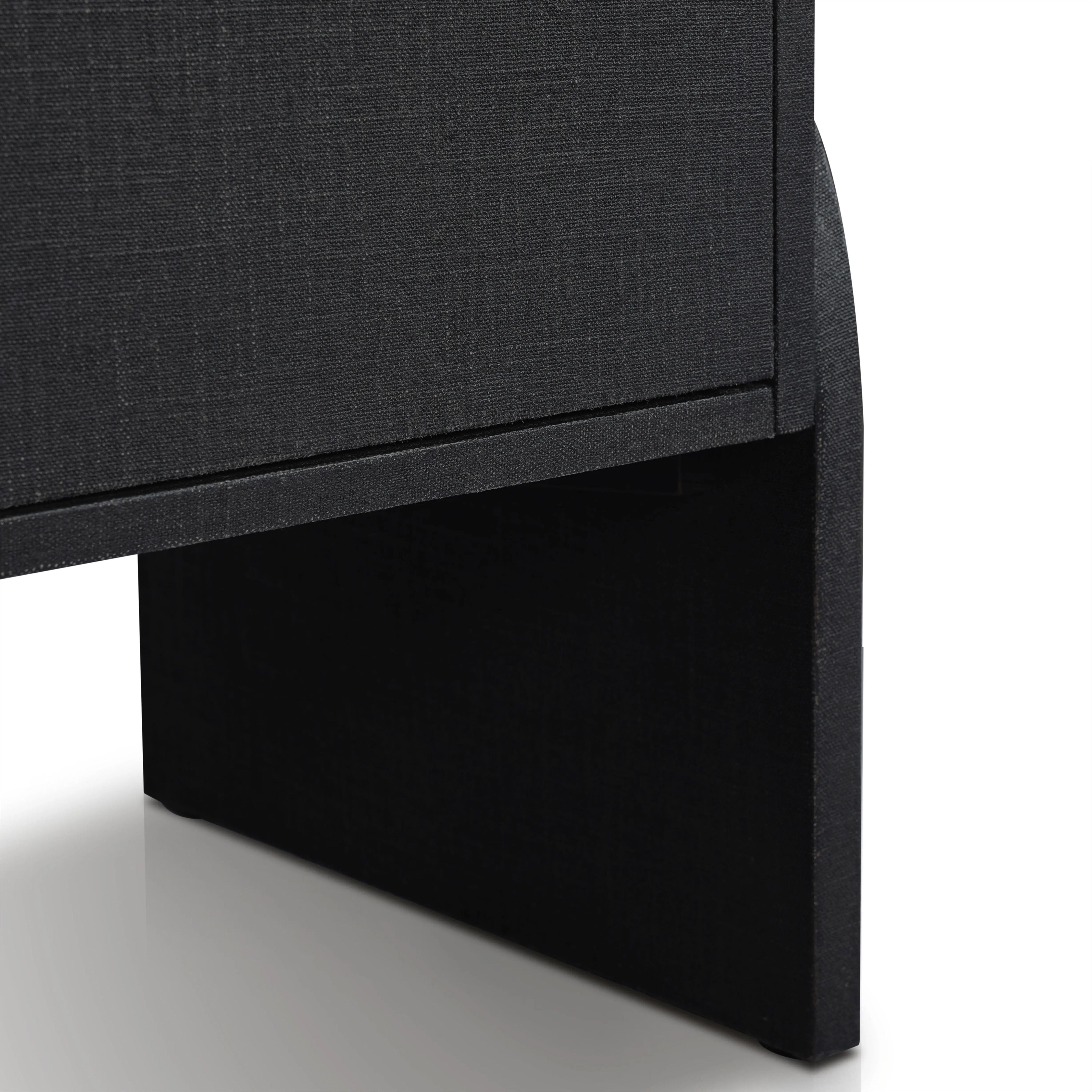 Featuring Cressida Black Linen Sideboard by Four Hands at Amethyst Home. Talk about novelty. Made from painted black linen, arched legs soften otherwise clean, modern shaping. Gunmetal, half-moon iron hardware completes the look. Rear cutouts for cord management.Overall Dimensions: 72"W x 19"L x 30"H
Collection: CallahanColors: Black Linen ,GunmetalMateria. Amethyst Home provides interior design, new home construction design consulting, vintage area rugs, and lighting in the Alpharetta metro area.