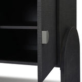 Featuring Cressida Black Linen Sideboard by Four Hands at Amethyst Home. Talk about novelty. Made from painted black linen, arched legs soften otherwise clean, modern shaping. Gunmetal, half-moon iron hardware completes the look. Rear cutouts for cord management.Overall Dimensions: 72"W x 19"L x 30"H
Collection: CallahanColors: Black Linen ,GunmetalMate. Amethyst Home provides interior design, new home construction design consulting, vintage area rugs, and lighting in the Newport Beach metro area.