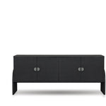 Featuring Cressida Black Linen Sideboard by Four Hands at Amethyst Home. Talk about novelty. Made from painted black linen, arched legs soften otherwise clean, modern shaping. Gunmetal, half-moon iron hardware completes the look. Rear cutouts for cord management.Overall Dimensions: 72"W x 19"L x 30"H
Collection: CallahanColors: Black Linen ,GunmetalMate. Amethyst Home provides interior design, new home construction design consulting, vintage area rugs, and lighting in the Winter Garden metro area.
