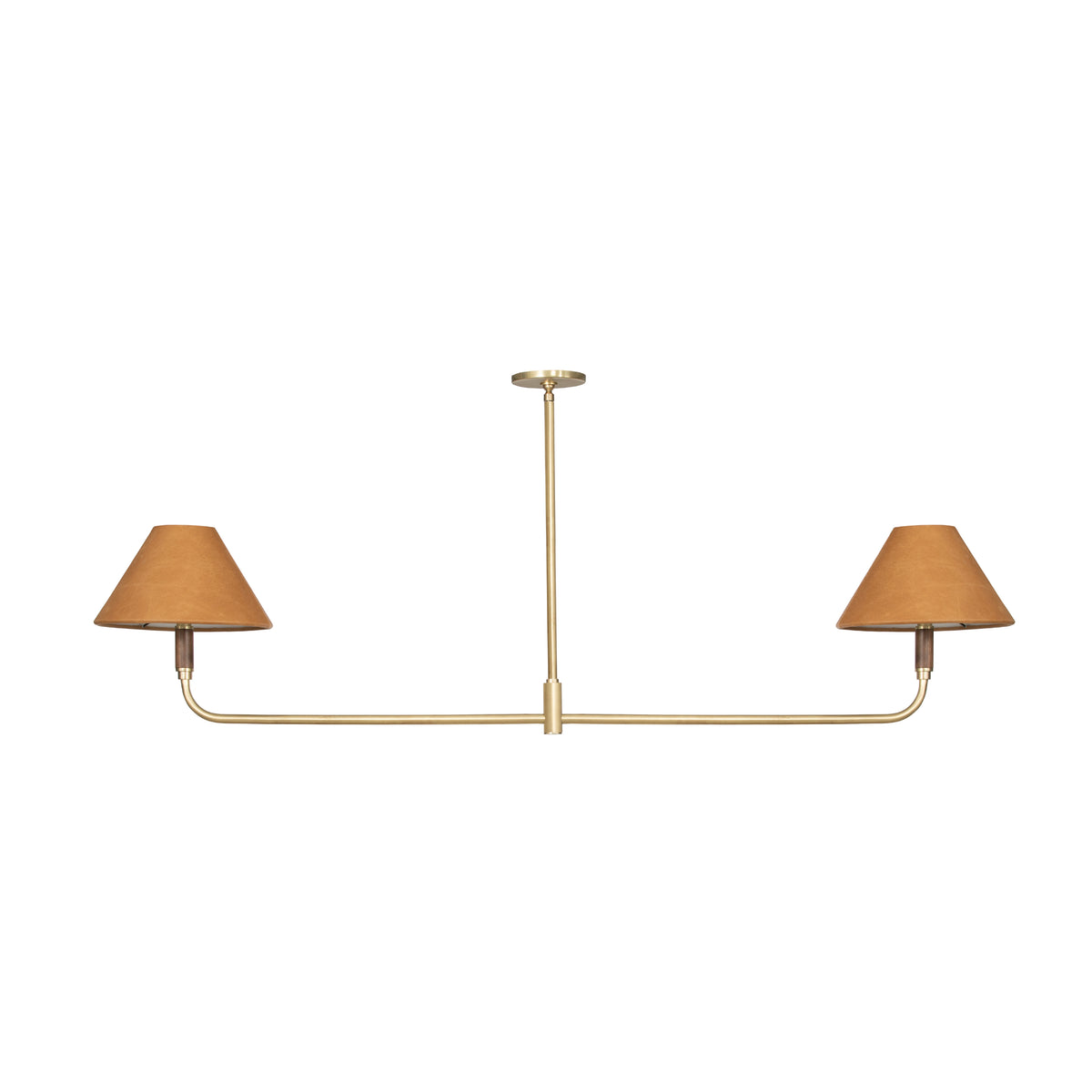 Cullen Natural Walnut Linear Double Pendant | ready to ship!