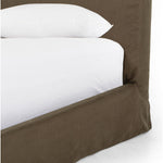 Featuring Daphne Coffee Slipcover Bed by Four Hands at Amethyst Home. Grand high back and matte linen beauty -- the Daphne bed is a dream!
Slipcovered bed upholstered in sustainably made Belgian Linen. Naturally durable and soft to the touch, Libeco-sourced linens are artisan-made and free of toxic chemicals. Slipcovered styles are fully removable and machine-washable for easy c. Amethyst Home provides interior design, new construction, custom furniture and area rugs in the Laguna Beach metro area
