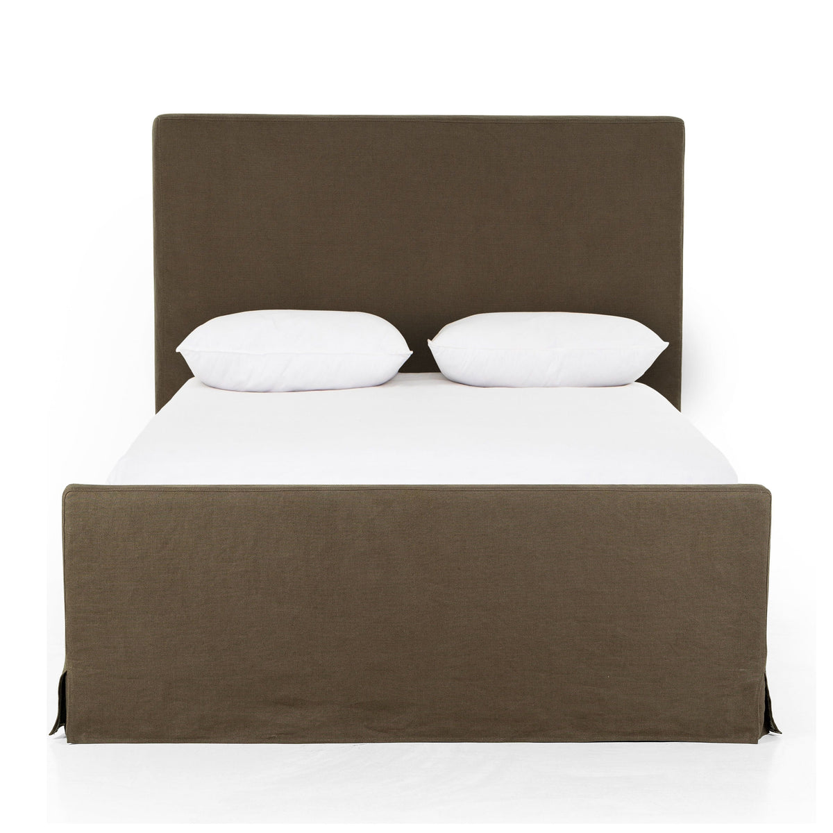 Daphne Coffee Slipcover Bed