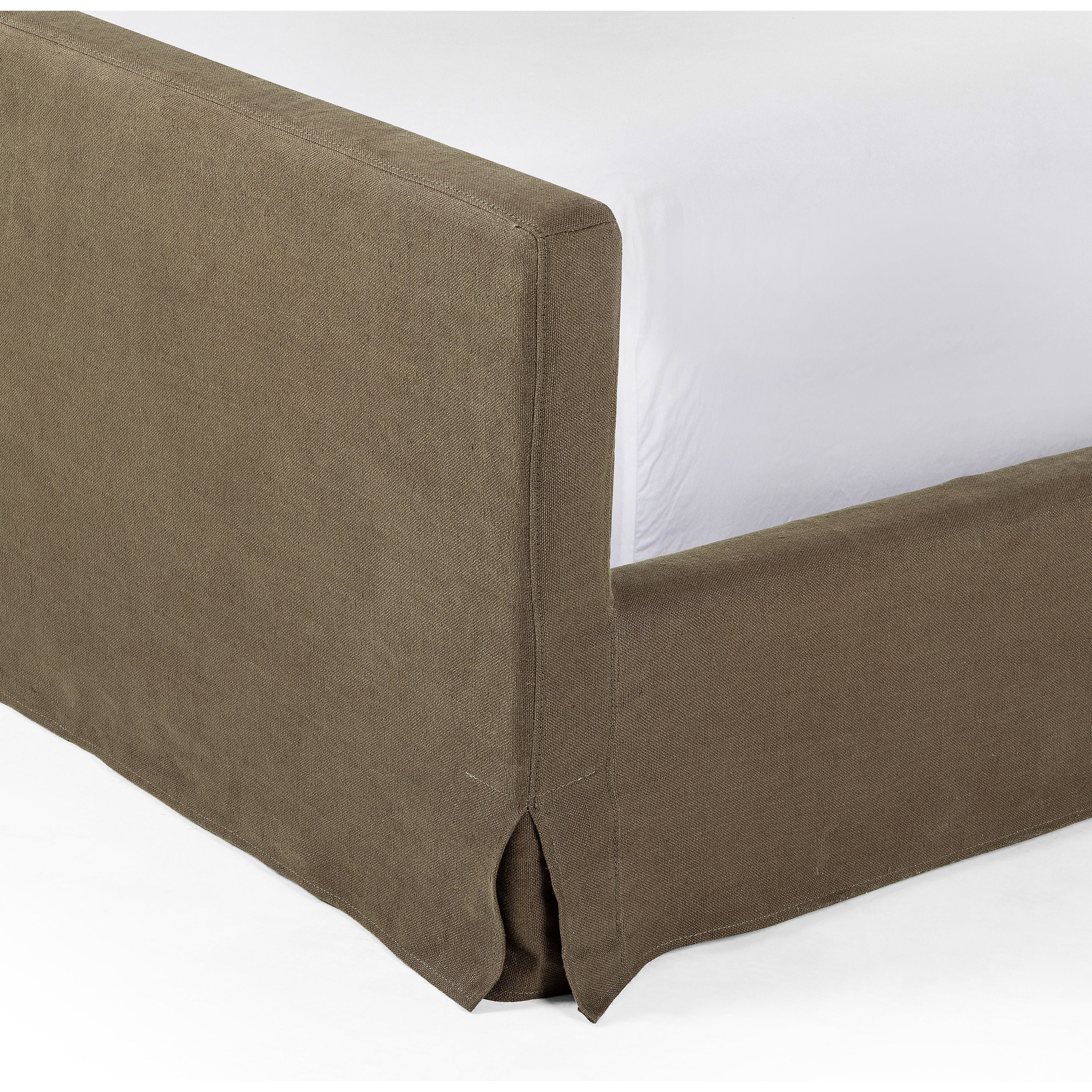 Featuring Daphne Coffee Slipcover Bed by Four Hands at Amethyst Home. Grand high back and matte linen beauty -- the Daphne bed is a dream!
Slipcovered bed upholstered in sustainably made Belgian Linen. Naturally durable and soft to the touch, Libeco-sourced linens are artisan-made and free of toxic chemicals. Slipcovered styles are fully removable and machine-washable for easy . Amethyst Home provides interior design, new construction, custom furniture and area rugs in the Winter Garden metro area