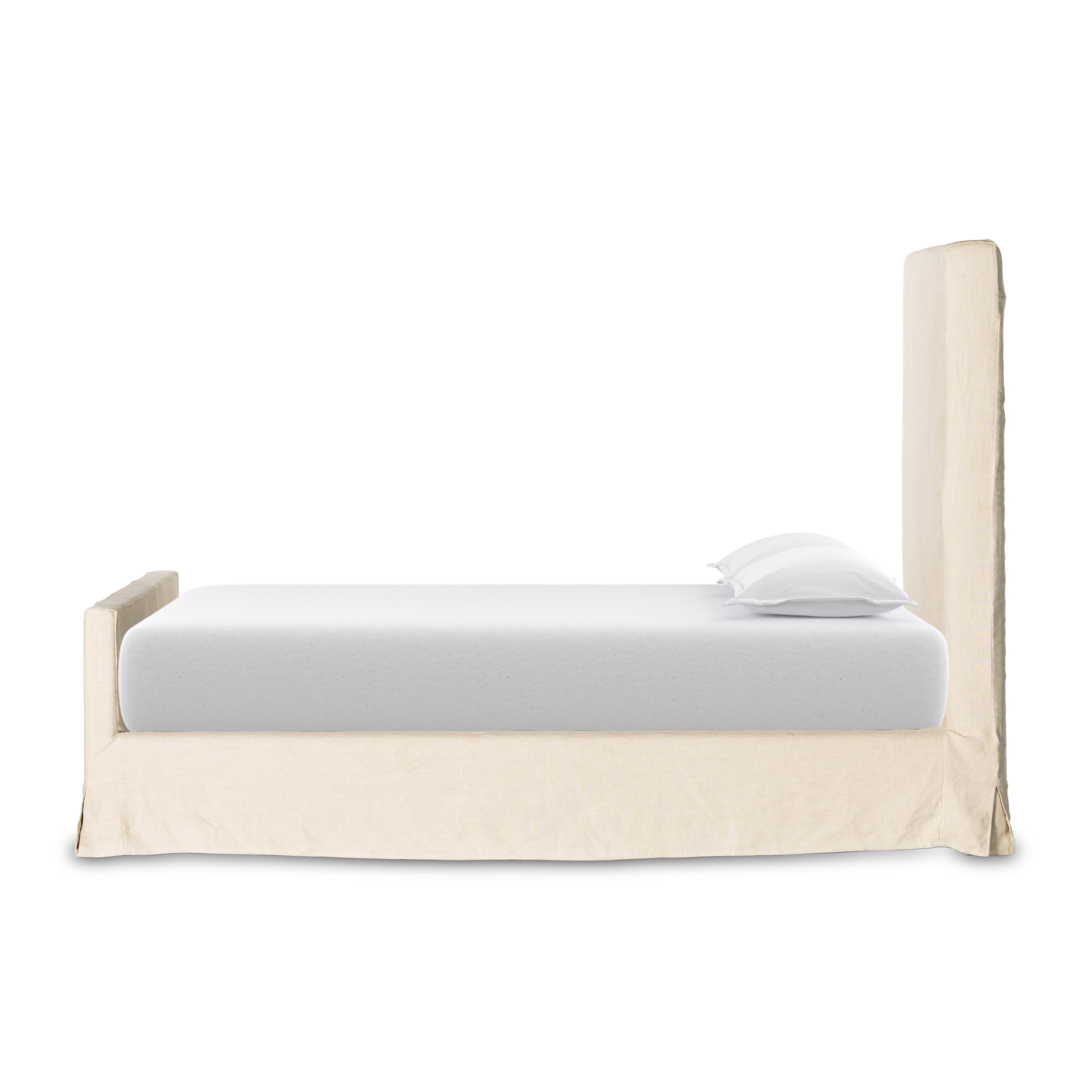 Featuring Daphne Natural Slipcover Bed by Four Hands at Amethyst Home. Slipcovered bed upholstered in sustainably made Belgian Linenâ„¢. Naturally durable and soft to the touch, Libecoâ„¢-sourced linens are artisan-made and free of toxic chemicals. Slipcovered styles are fully removable and machine-washable for easy care.
Overall Dimensions: 67"W x 90"L x 60"HColors: Brussels Natur. Amethyst Home provides interior design, new construction, custom furniture and area rugs in the Park City metro area