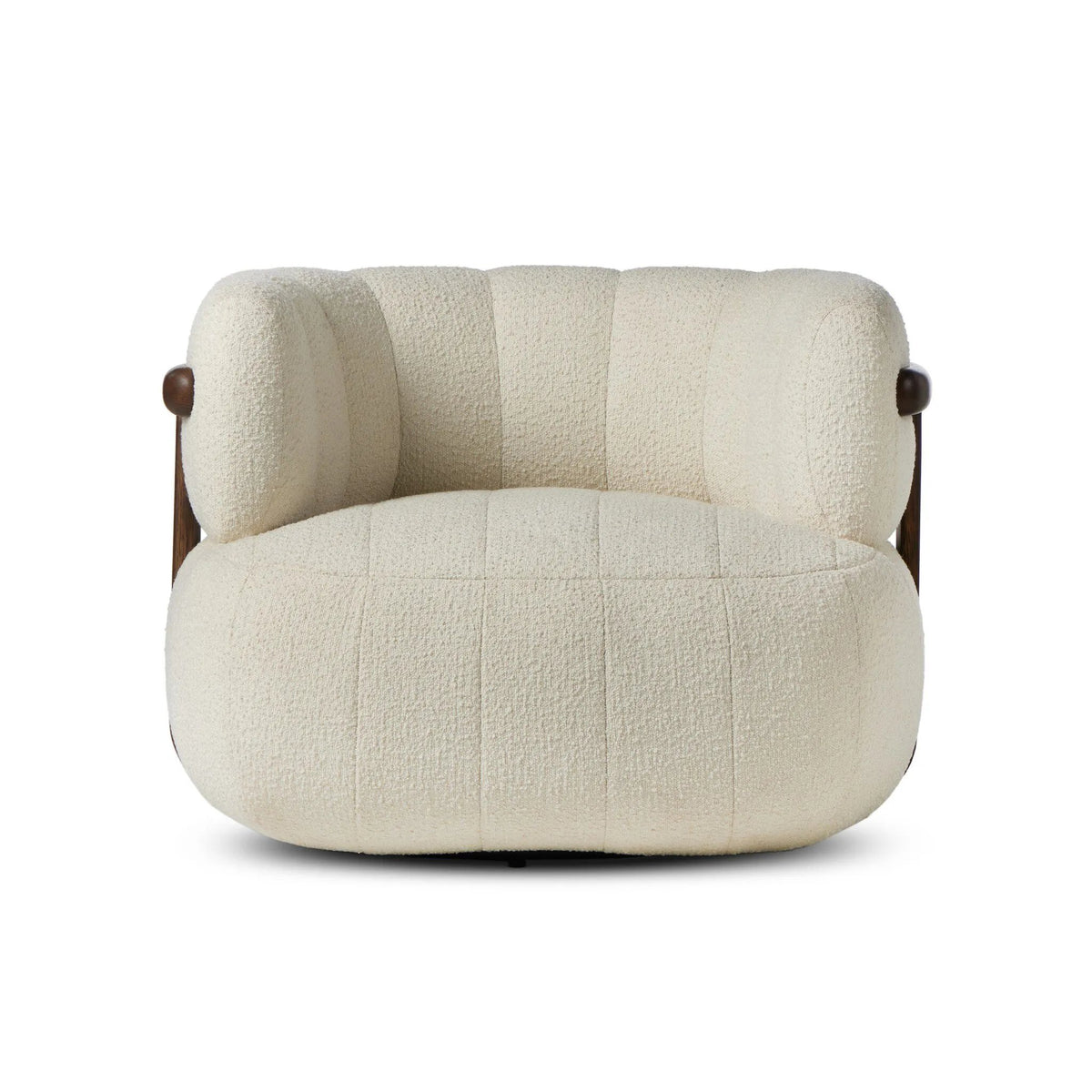 Doss Terra Brown Oak Accent Swivel Chair | ready to ship!