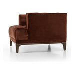 Featuring Dylan Surrey Auburn Chair by Four Hands at Amethyst Home. This low, tailored midcentury silhouette is upholstered in a velvety auburn fabric, with dramatic blind tufting for texture.
Overall Dimensions: 34.75"W x 34.75"L x 25.25"HCollection: KensingtonColors: Surrey Auburn, Sienna BrownMaterials: 76.8% Co, 23.2% Pl, Solid ParawoodWeight: 57.54 lbV. Amethyst Home provides interior design, new home construction design consulting, vintage area rugs, and lighting in the Calabasas metro area.