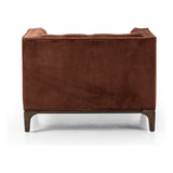 Featuring Dylan Surrey Auburn Chair by Four Hands at Amethyst Home. This low, tailored midcentury silhouette is upholstered in a velvety auburn fabric, with dramatic blind tufting for texture.
Overall Dimensions: 34.75"W x 34.75"L x 25.25"HCollection: KensingtonColors: Surrey Auburn, Sienna BrownMaterials: 76.8% Co, 23.2% Pl, Solid ParawoodWeight: 57.54 lbV. Amethyst Home provides interior design, new home construction design consulting, vintage area rugs, and lighting in the Charlotte metro area.