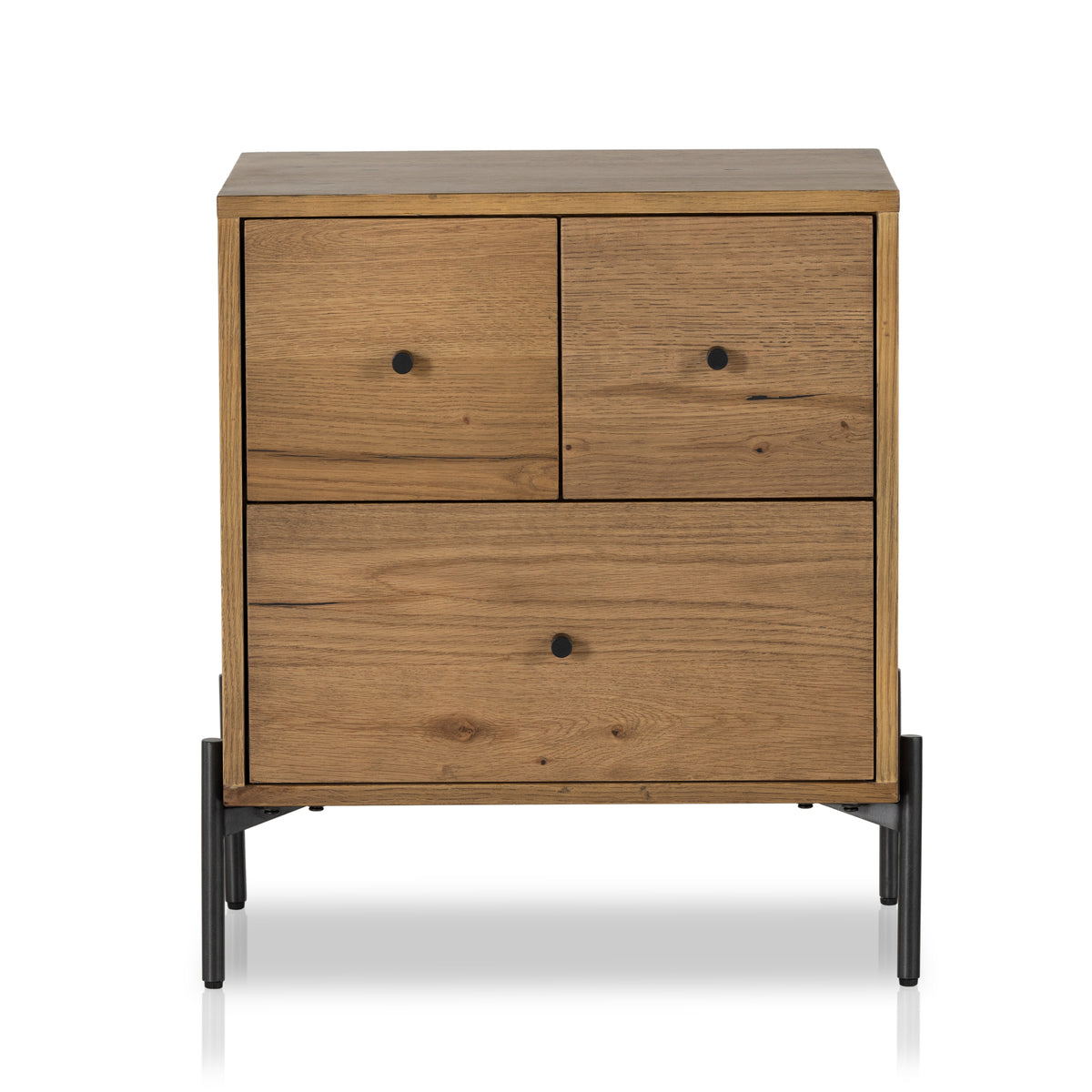 Eaton Amber Oak Resin Nightstand | ready to ship!