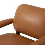 Featuring Eisley Trevino Camel Accent Chair by Four Hands at Amethyst Home. Sleek and inviting, this wood-meets-leather arm chair is timeless in any context. Large cylindrical legs support the upholstered back and seat, which are covered in camel-colored top-grain leather. Spring suspension adds comfort and durability to the seat cushion.
Collection: Carne. Amethyst Home provides interior design, new home construction design consulting, vintage area rugs, and lighting in the Washington metro area.