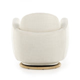 With the soft volume and exaggerated curves, the Enya Gibson White Swivel Chair is upholstered with high-performance fabric atop a plinth-style swivel base. Performance fabrics are specially created to withstand spills, stains, high traffic, and wear, ensuring long-term comfort and unmatched durability. Amethyst Home provides interior design services, furniture, rugs, and lighting in the Kansas City metro area.