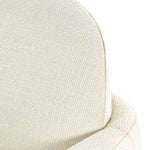 With the soft volume and exaggerated curves, the Enya Gibson White Swivel Chair is upholstered with high-performance fabric atop a plinth-style swivel base. Performance fabrics are specially created to withstand spills, stains, high traffic, and wear, ensuring long-term comfort and unmatched durability. Amethyst Home provides interior design services, furniture, rugs, and lighting in the Salt Lake City metro area.
