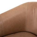 Featuring Etta Winchester Beige Chair by Four Hands at Amethyst Home. Deco-driven elegance. A fresh take on the traditional cigar chair, impeccably tailored tan top-grain leather forms a curvy U shape, with solid parawood detailing adding interest to gunmetal-finished iron framing.Overall Dimensions: 33.75"W x 34.25"L x 31.50"H
Collection: BelfastColors: Winchester Beige ,Yucca. Amethyst Home provides interior design, new construction, custom furniture, and area rugs in the Kansas City metro area.