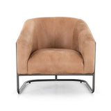 Featuring Etta Winchester Beige Chair by Four Hands at Amethyst Home. Deco-driven elegance. A fresh take on the traditional cigar chair, impeccably tailored tan top-grain leather forms a curvy U shape, with solid parawood detailing adding interest to gunmetal-finished iron framing.Overall Dimensions: 33.75"W x 34.25"L x 31.50"H
Collection: BelfastColors: Winchester Beige ,Yucca Pa. Amethyst Home provides interior design, new construction, custom furniture, and area rugs in the Portland metro area.