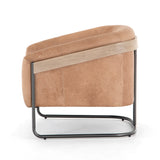 Featuring Etta Winchester Beige Chair by Four Hands at Amethyst Home. Deco-driven elegance. A fresh take on the traditional cigar chair, impeccably tailored tan top-grain leather forms a curvy U shape, with solid parawood detailing adding interest to gunmetal-finished iron framing.Overall Dimensions: 33.75"W x 34.25"L x 31.50"H
Collection: BelfastColors: Winchester Beige ,Yucca Par. Amethyst Home provides interior design, new construction, custom furniture, and area rugs in the Seattle metro area.