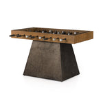 Featuring Foosball Natural Brown Guanacaste Table by Four Hands at Amethyst Home. Handmade by skilled artisans, the Foosball Natural Brown Guanacaste Table is a one-of-a-kind game that features a beautiful blend of hand-finished Guanacaste wood and metal that’s been aged through a manual, month-long process using natural elements to bring unique character to each piece. Includes three balls.
O. Amethyst Home provides interior design services, furniture, rugs, and lighting in the Austin metro area.