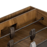 Featuring Foosball Natural Brown Guanacaste Table by Four Hands at Amethyst Home. Handmade by skilled artisans, the Foosball Natural Brown Guanacaste Table is a one-of-a-kind game that features a beautiful blend of hand-finished Guanacaste wood and metal that’s been aged through a manual, month-long process using natural elements to bring unique character to each piece. Includes three ball. Amethyst Home provides interior design services, furniture, rugs, and lighting in the Des Moines metro area.