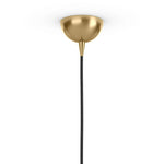 Featuring Glass Burnished Brass Clear Glass Globe Large Pendant by Four Hands at Amethyst Home. A single glass sphere dangles for a stunning effect. Each globe is individually blown, shaped and sculpted by hand through a one-hour process. Brass and glass are 98% recyclable. Designed and sustainably crafted in Poland by Schwung.
Overall Dimensions : 11.75"w x . Amethyst Home provides interior design, new home construction design consulting, vintage area rugs, and lighting in the Houston metro area.