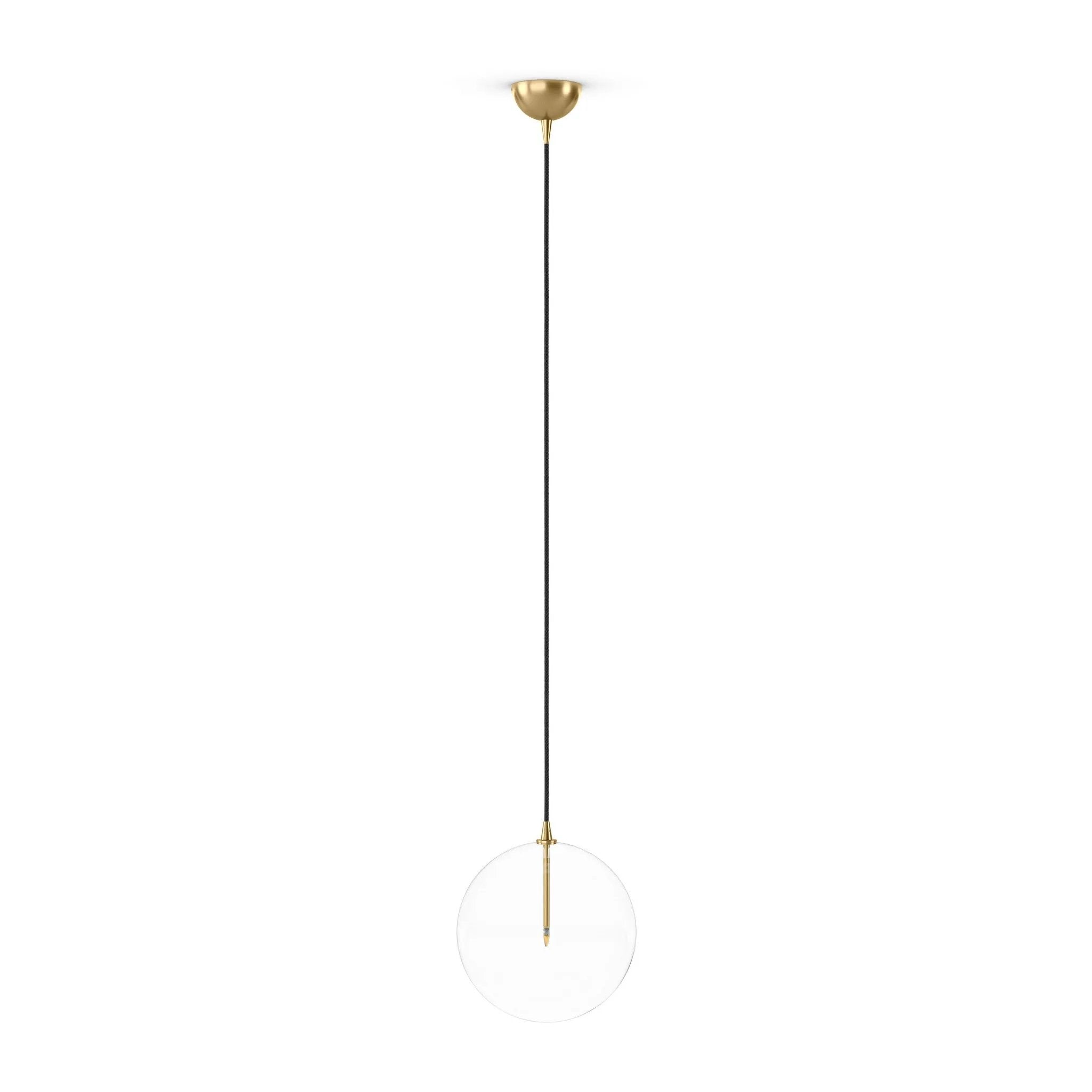 Featuring Glass Burnished Brass Clear Glass Globe Large Pendant by Four Hands at Amethyst Home. A single glass sphere dangles for a stunning effect. Each globe is individually blown, shaped and sculpted by hand through a one-hour process. Brass and glass are 98% recyclable. Designed and sustainably crafted in Poland by Schwung.
Overall Dimensions : 11.75". Amethyst Home provides interior design, new home construction design consulting, vintage area rugs, and lighting in the Kansas City metro area.