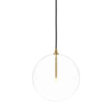 Featuring Glass Burnished Brass Clear Glass Globe Large Pendant by Four Hands at Amethyst Home. A single glass sphere dangles for a stunning effect. Each globe is individually blown, shaped and sculpted by hand through a one-hour process. Brass and glass are 98% recyclable. Designed and sustainably crafted in Poland by Schwung.
Overall Dimensions : 11.75". Amethyst Home provides interior design, new home construction design consulting, vintage area rugs, and lighting in the Los Angeles metro area.