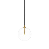 Featuring Glass Burnished Brass Clear Glass Globe Medium Pendant by Four Hands at Amethyst Home. A single glass sphere dangles for a stunning effect. Each globe is individually blown, shaped and sculpted by hand through a one-hour process. Brass and glass are 98% recyclable. Designed and sustainably crafted in Poland by Schwung.
Overall Dimensions : 7.75"w x 7.. Amethyst Home provides interior design, new home construction design consulting, vintage area rugs, and lighting in the Omaha metro area.