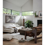 Featuring Halston Heirloom Sienna Chair by Four Hands at Amethyst Home. A Seventies-era style inspired by a flea market find, a dramatically tufted sling seat of black top-grain leather angles at the just-right pitch for total comfort, with wide, brown ash framing. Sourced from one of the oldest family-owned tanneries in Italy's Bassano del Grappa, heirloom le. Amethyst Home provides interior design, new home construction design consulting, vintage area rugs, and lighting in the Boston metro area.