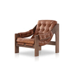 Featuring Halston Heirloom Sienna Chair by Four Hands at Amethyst Home. A Seventies-era style inspired by a flea market find, a dramatically tufted sling seat of black top-grain leather angles at the just-right pitch for total comfort, with wide, brown ash framing. Sourced from one of the oldest family-owned tanneries in Italy's Bassano del Grappa, heirloom l. Amethyst Home provides interior design, new home construction design consulting, vintage area rugs, and lighting in the Houston metro area.