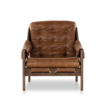 Featuring Halston Heirloom Sienna Chair by Four Hands at Amethyst Home. A Seventies-era style inspired by a flea market find, a dramatically tufted sling seat of black top-grain leather angles at the just-right pitch for total comfort, with wide, brown ash framing. Sourced from one of the oldest family-owned tanneries in Italy's Bassano del Grappa, heirloom. Amethyst Home provides interior design, new home construction design consulting, vintage area rugs, and lighting in the Park City metro area.